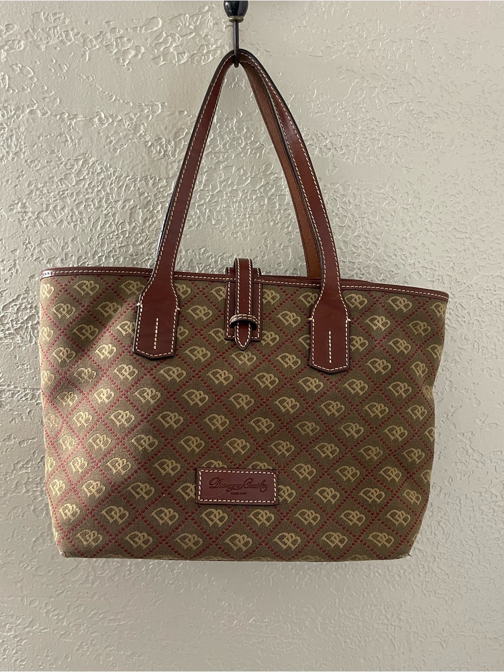 Y2K Dooney & Bourke Brown Classic Signature‎ Tote Bag